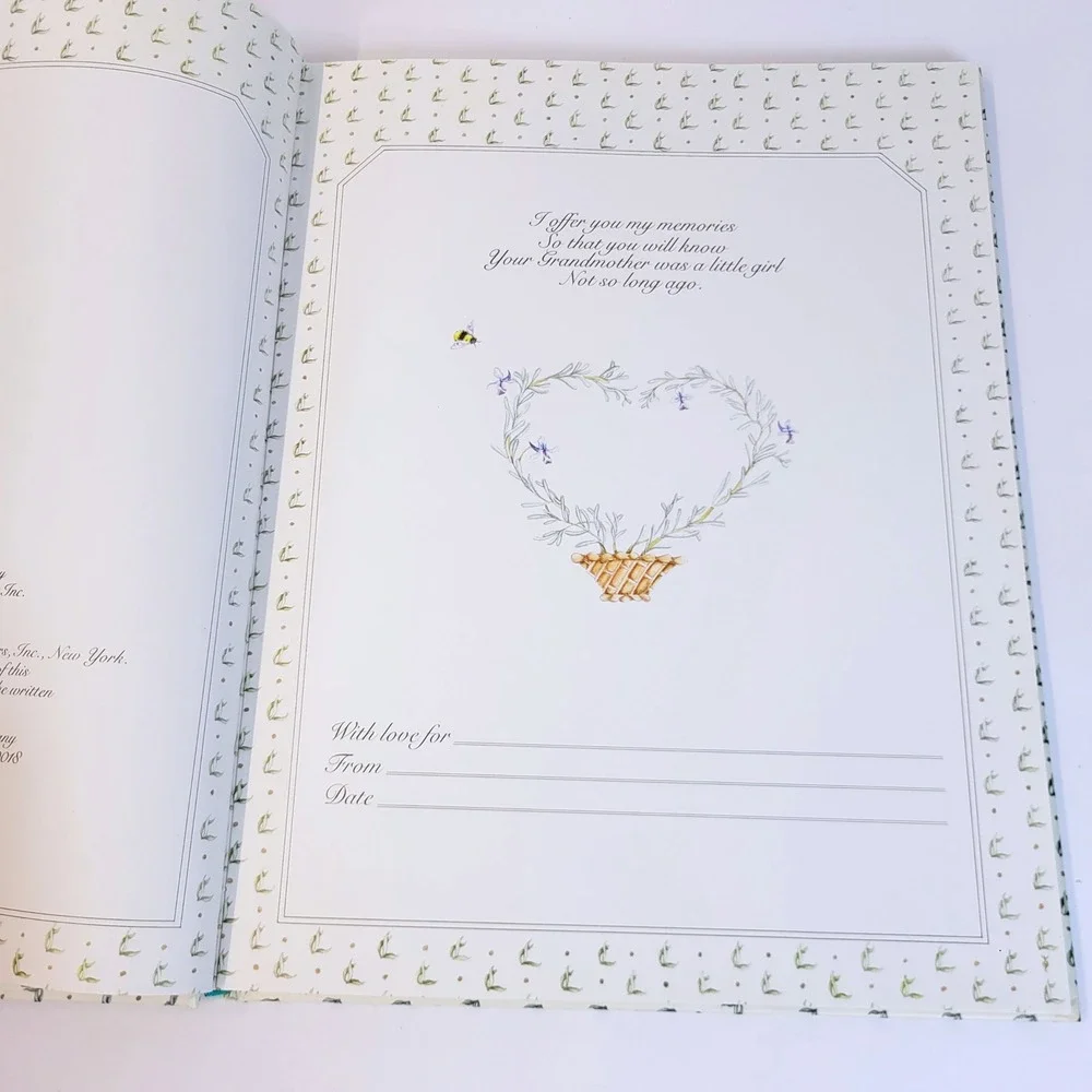 Grandmother Remembers Heirloom Journal Floral Book Stewart Tabori & Chang